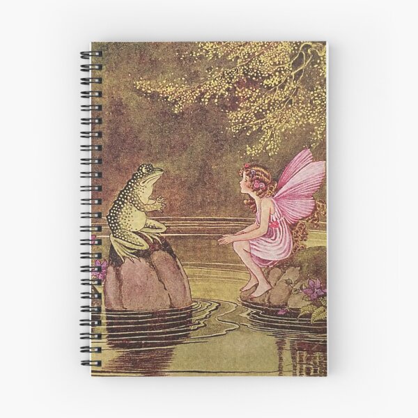 Item preview, Ida Rentoul Outhwaite Frog and Fairy Talking  designed and sold by Pinkmagenta.