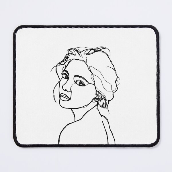 Item preview, Woman's face line drawing - Adena designed and sold by TheColourStudy.