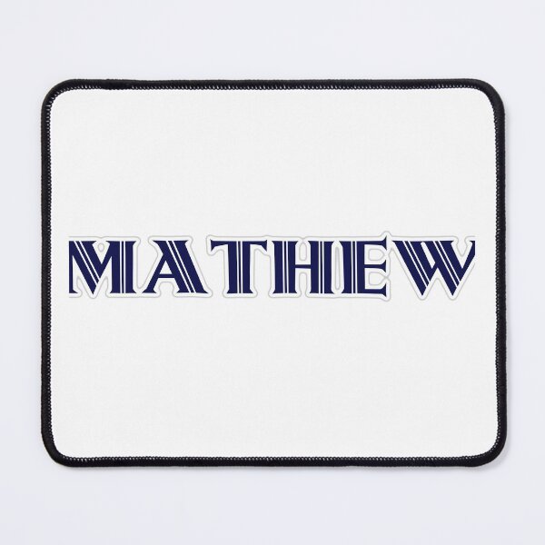 Item preview, MATHEW - Nametag for MATHEW Roman Style in Blue designed and sold by ferretmaes.