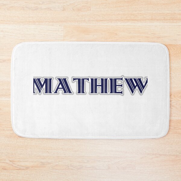Item preview, MATHEW - Nametag for MATHEW Roman Style in Blue designed and sold by ferretmaes.
