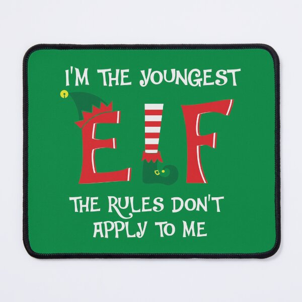 Item preview, Im the Youngest Elf Funny Matching Family Christmas designed and sold by KrisSidDesigns.