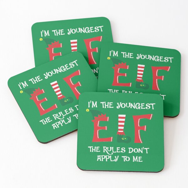 Item preview, Im the Youngest Elf Funny Matching Family Christmas designed and sold by KrisSidDesigns.