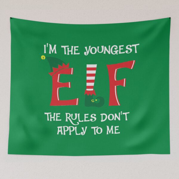 Item preview, Im the Youngest Elf Funny Matching Family Christmas designed and sold by KrisSidDesigns.