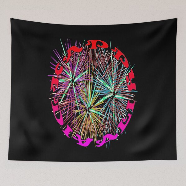 Item preview, Happy Diwali Light Up The World With Fireworks Red Pink designed and sold by taiche.