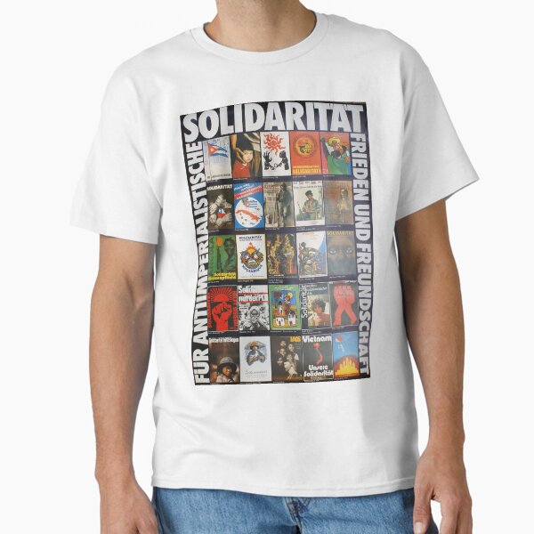 Anti Imperialist Solidarity german Communist propaganda poster Classic T-Shirt