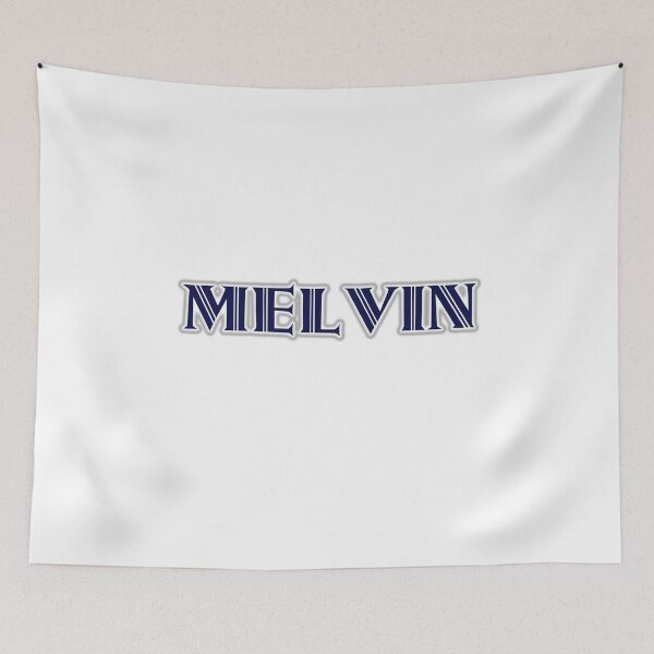 Item preview, MELVIN - Nametag for MELVIN Roman Style in Blue designed and sold by ferretmaes.