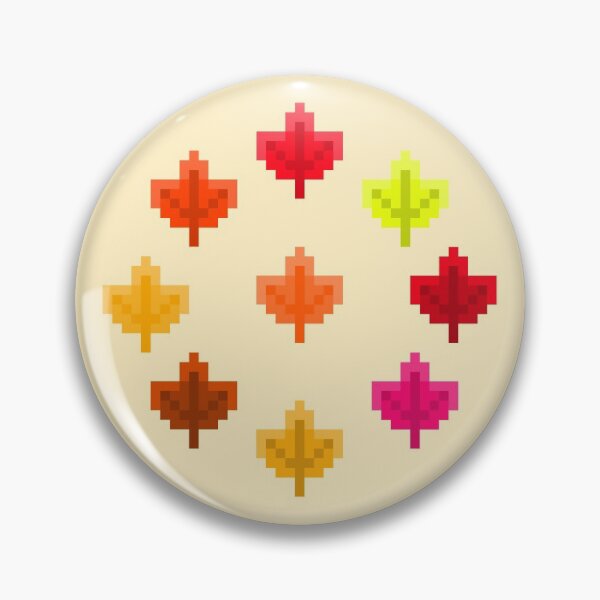 Item preview, Bitty Pixel Autumn Leaves designed and sold by rin3d .