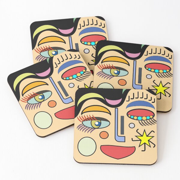 Item preview, Quirky Art Face Girl with Fringe designed and sold by jantulov.