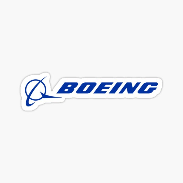 "Boeing Aircraft Jet Aviation Airplane " Sticker for Sale by GGRED Redbubble