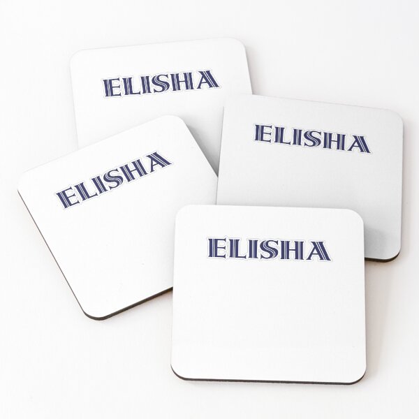 Item preview, ELISHA - Nametag for ELISHA Roman Style in Blue designed and sold by ferretmaes.