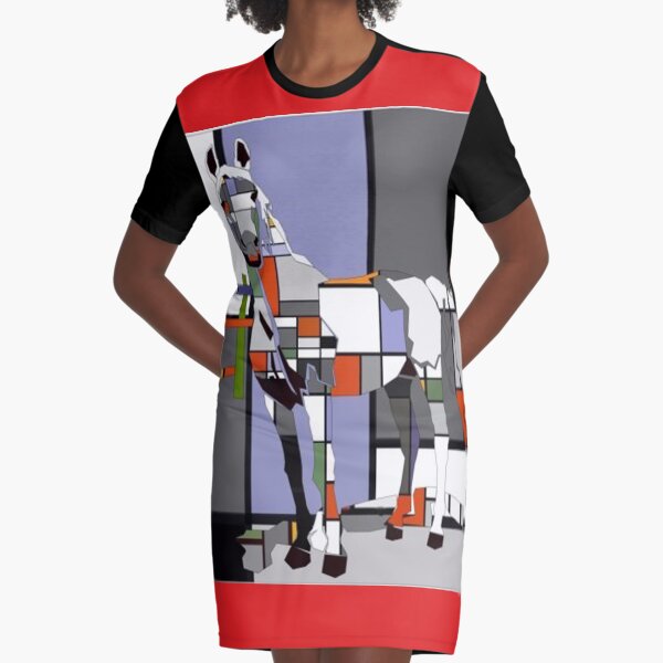 arabic horse Graphic T-Shirt Dress