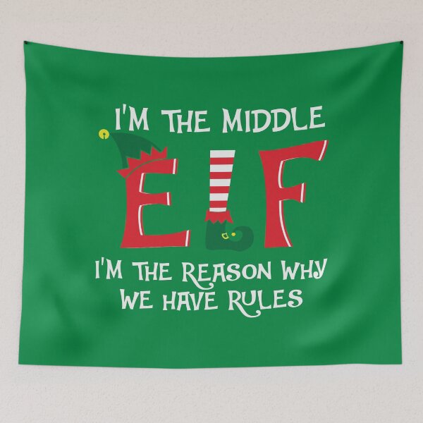 Item preview, Im the Middle Elf Funny Matching Family Christmas designed and sold by KrisSidDesigns.