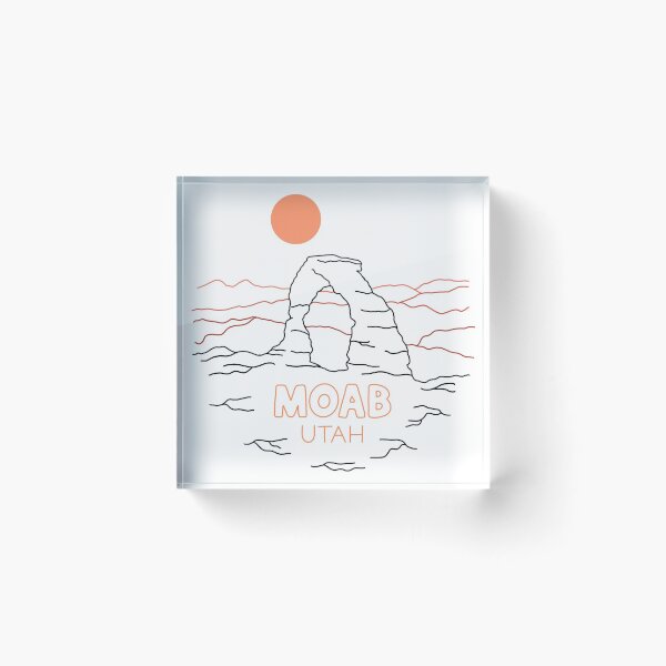 Aperçu de l'œuvre Dessin au trait Moab Utah créée et vendue par ethnicdrawing.