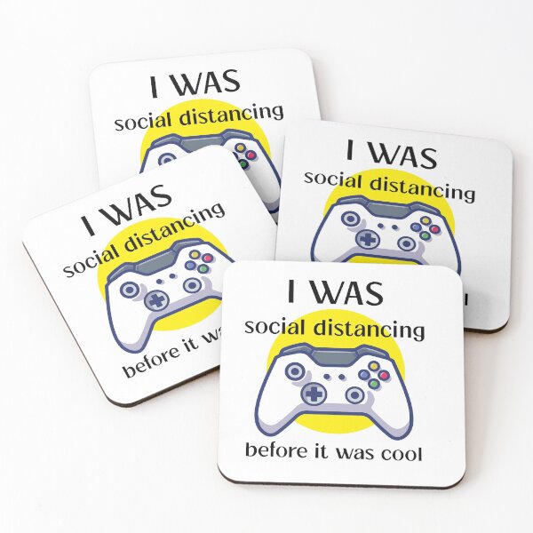 Item preview, Gaming T-shirt, I Was Social Distancing Before It Was Cool Gamer Shirt designed and sold by Peerawas.