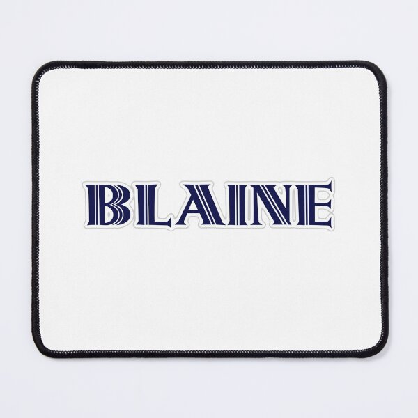 Item preview, BLAINE - Nametag for BLAINE Roman Style in Blue designed and sold by ferretmaes.