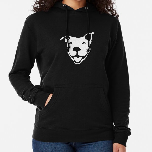 Smiling American Pit Bull Terrier  | NickerStickers® on Redbubble Lightweight Hoodie