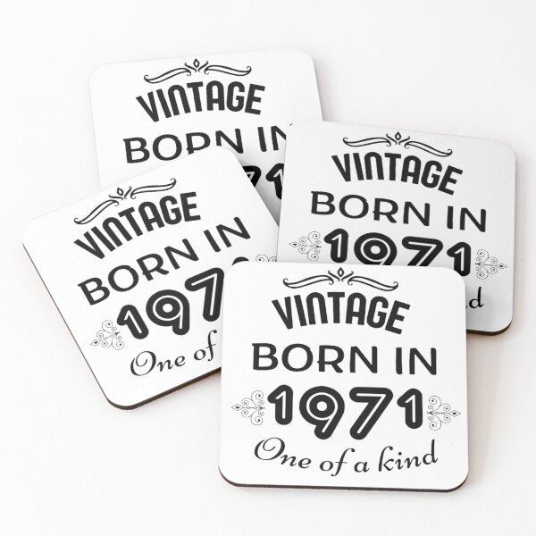 Item preview, Vintage Born In 1971 One Of A Kind designed and sold by NishiiAgrawal.