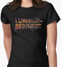 88 miles at a time Women's Fitted T-Shirt