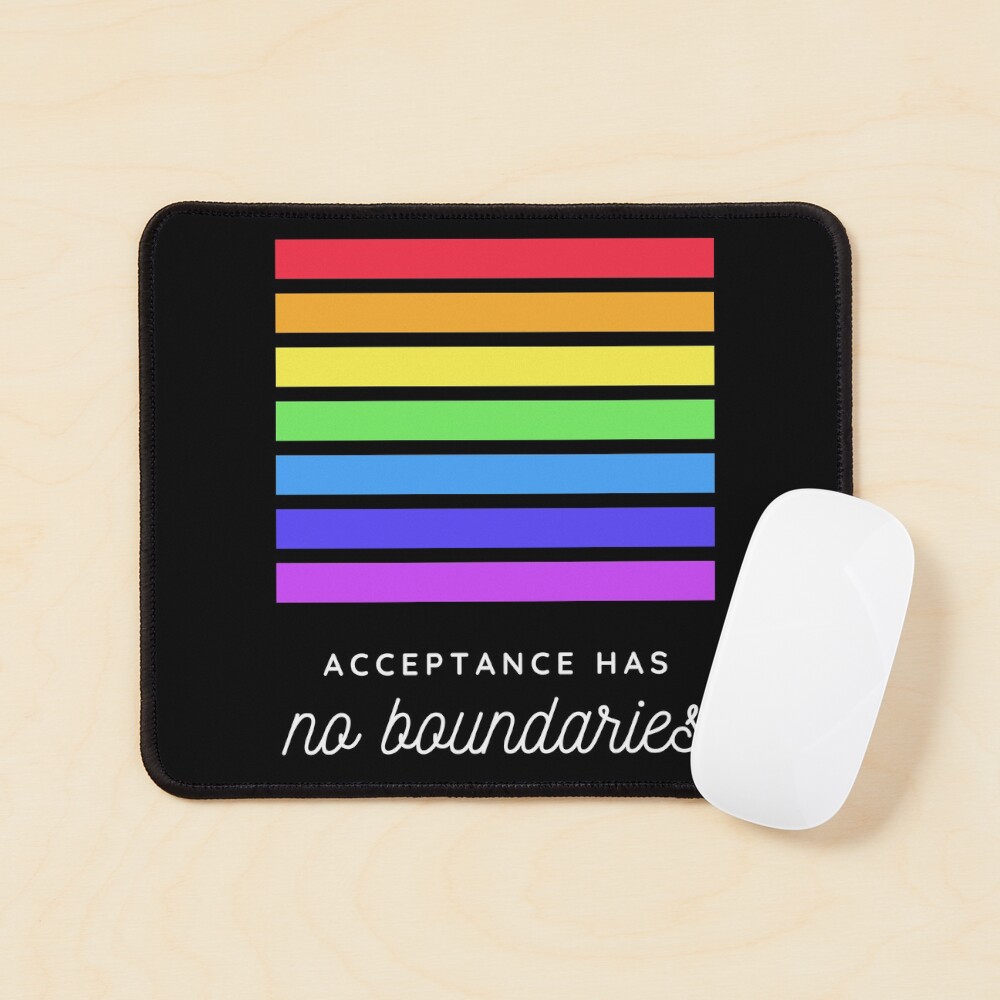 "Acceptance Has No Boundaries - rainbow and peace - LGBT and peace ...