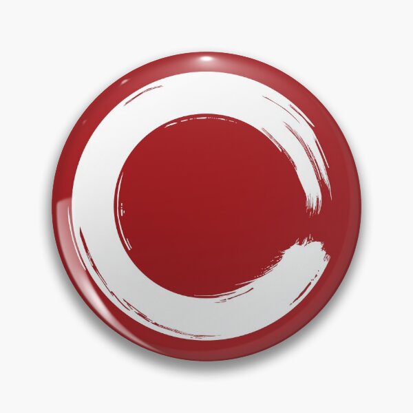 Item preview, Red Creative Enso Circle - Zen Calligraphy designed and sold by Creativeenso.