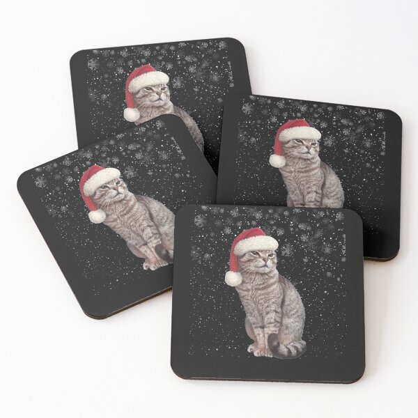 Item preview, funny christmas cat Wearing A Christmas Hat For Kids designed and sold by ACHRAF877.
