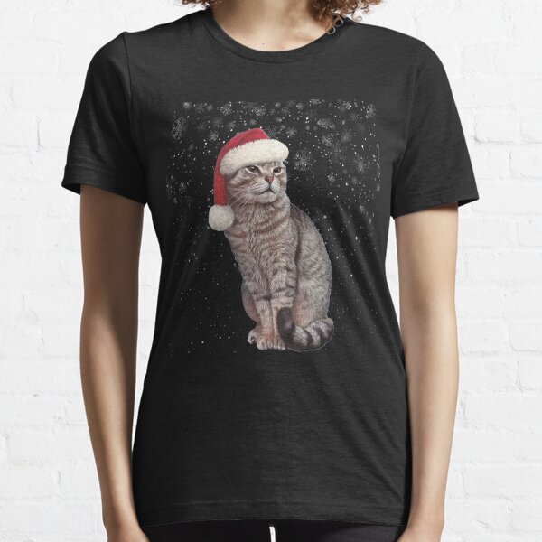 Item preview, funny christmas cat Wearing A Christmas Hat For Kids designed and sold by ACHRAF877.