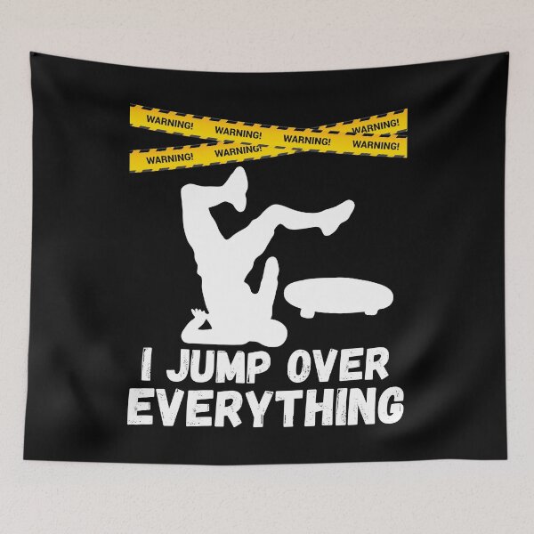 Item preview, I Jump Over Everything - Funny Skateboard Skate Gift design designed and sold by theodoros20.