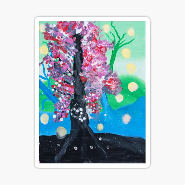 Psychedelic tree Sticker