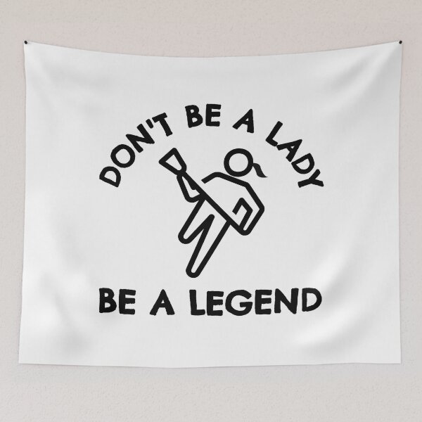Item preview, Lacrosse: Don't be a lady be a legend designed and sold by TheGreenGoat.