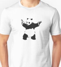 Banksy - armed Panda Bear Unisex T-Shirt