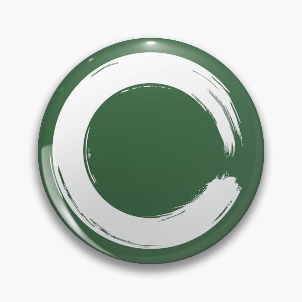 Item preview, Green Creative Enso Circle - Zen Calligraphy designed and sold by Creativeenso.