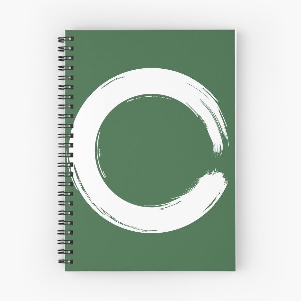 Item preview, Green Creative Enso Circle - Zen Calligraphy designed and sold by Creativeenso.