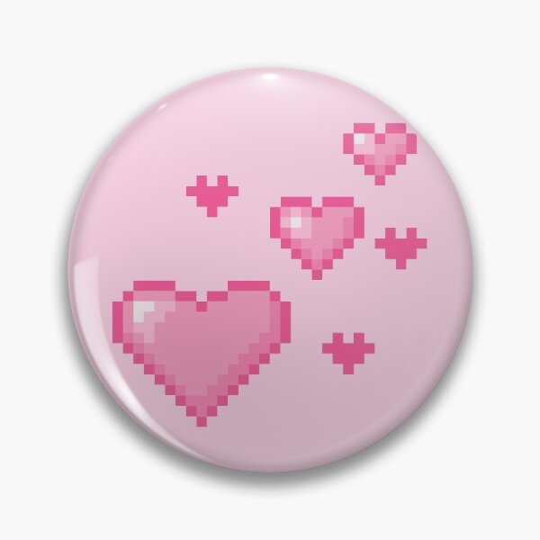 Item preview, Cute pink heart pixel art  designed and sold by Valentine145.
