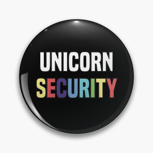 Item preview, Rainbow Unicorn Security - Colorful Unicorn Rainbow Girly Design for Unicorn Lovers designed and sold by Prince - Bestseller ★★★★★.