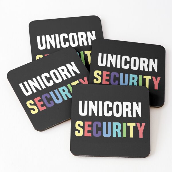 Item preview, Rainbow Unicorn Security - Colorful Unicorn Rainbow Girly Design for Unicorn Lovers designed and sold by Prince - Bestseller ★★★★★.