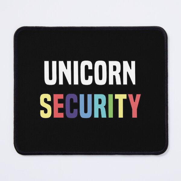 Item preview, Rainbow Unicorn Security - Colorful Unicorn Rainbow Girly Design for Unicorn Lovers designed and sold by Prince - Bestseller ★★★★★.