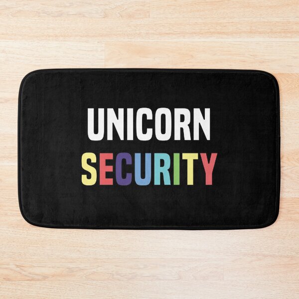 Item preview, Rainbow Unicorn Security - Colorful Unicorn Rainbow Girly Design for Unicorn Lovers designed and sold by Prince - Bestseller ★★★★★.