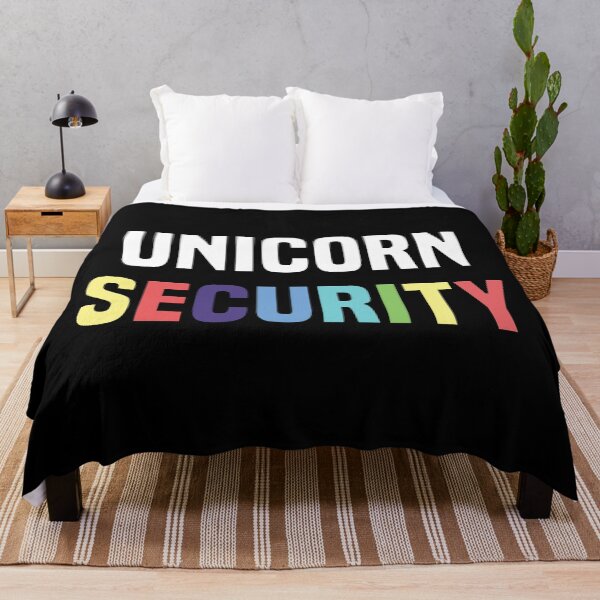 Item preview, Rainbow Unicorn Security - Colorful Unicorn Rainbow Girly Design for Unicorn Lovers designed and sold by Prince - Bestseller ★★★★★.
