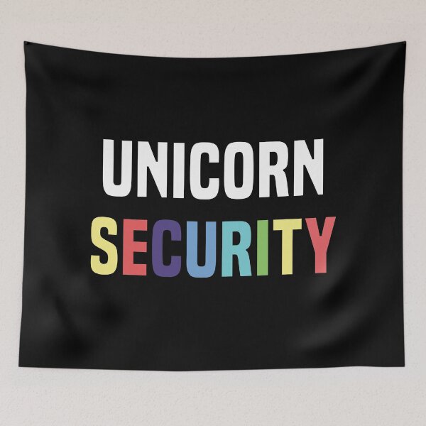 Item preview, Rainbow Unicorn Security - Colorful Unicorn Rainbow Girly Design for Unicorn Lovers designed and sold by Prince - Bestseller ★★★★★.