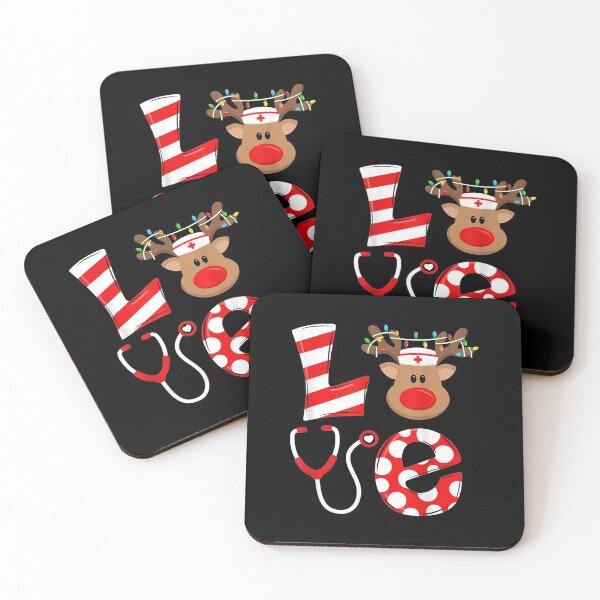 Item preview, Christmas Nurse Love NICU Santa Reindeer Nurse Hat Elf designed and sold by RyanKramer.