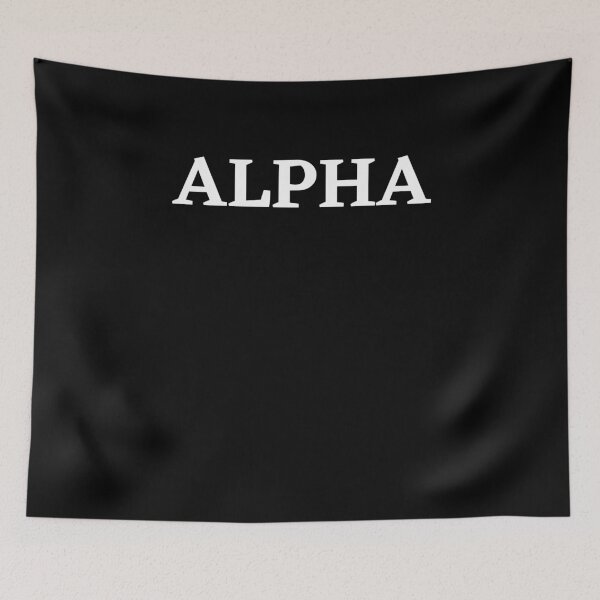 Item preview, ALPHA written in Ecza SemiBold font designed and sold by primetee.