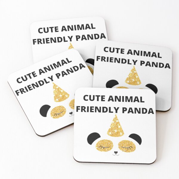 Item preview, CUTE ANIMAL FRIENDLY PANDA  designed and sold by M Mariatique.