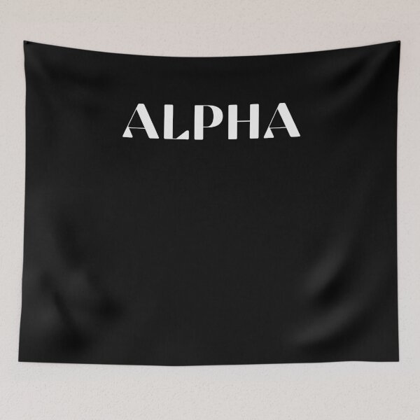 Item preview, ALPHA written in Findel font designed and sold by primetee.