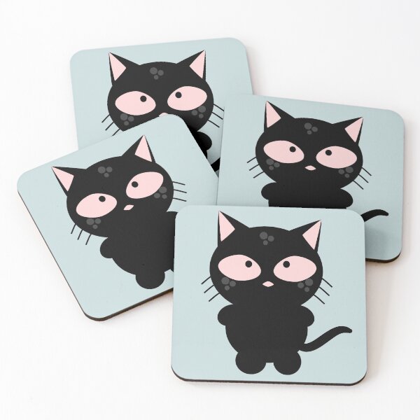 Item preview, Funny black cat with penetrating gaze designed and sold by AOCollections.