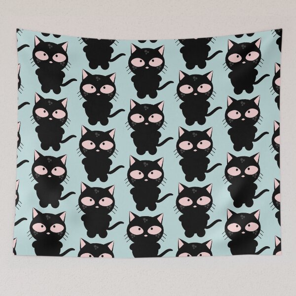 Item preview, Funny black cat with penetrating gaze designed and sold by AOCollections.