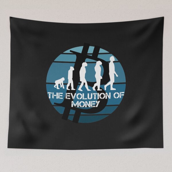 Item preview, The Evolution Of Money Crypto  designed and sold by Funny-Tees4U.