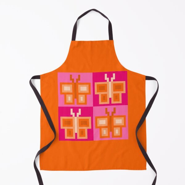Item preview, Bright Orange Pixel Butterflies designed and sold by rin3d .