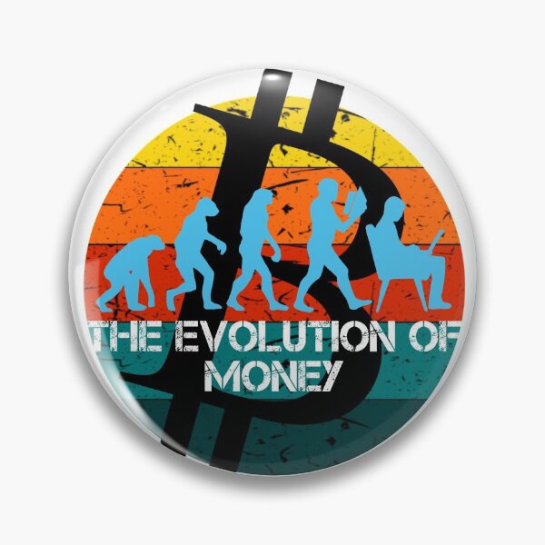 Item preview, The Evolution Of Money Crypto  designed and sold by Funny-Tees4U.