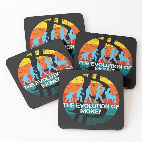 Item preview, The Evolution Of Money Crypto  designed and sold by Funny-Tees4U.