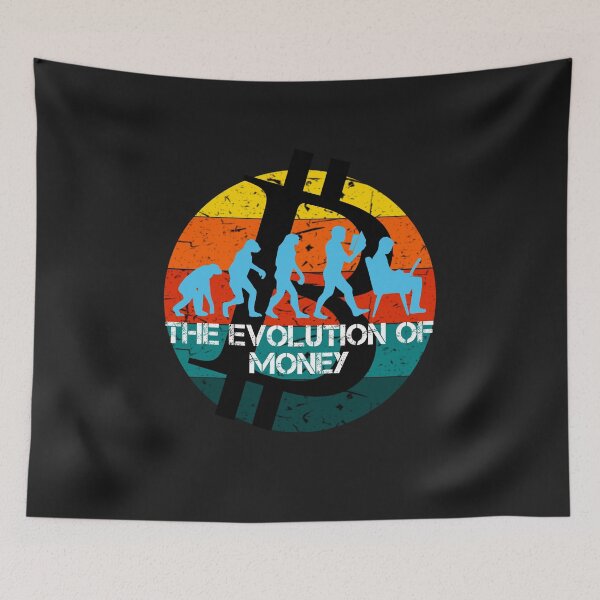 Item preview, The Evolution Of Money Crypto  designed and sold by Funny-Tees4U.